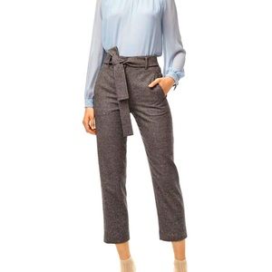 Aritzia tweed tie front pants!